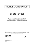 NOTICE D`UTILISATION pH 500