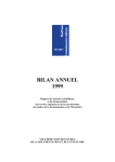 bilan annuel 1999 - Ministère de la Culture et de la Communication