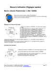 Manuel d`utilisation (R&eacute;glages rapides)