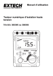 Manuel d`utilisation Testeur num&eacute;rique d`isolation haute tension