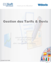 Gestion des Tarifs & Devis