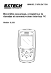 Dosimètre acoustique, enregistreur de données et sonomètre Avec