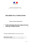 REGLEMENT DE LA CONSULTATION - Ministère de la Culture et