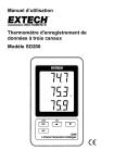 Manuel d`utilisation Thermomètre d`enregistrement de données à