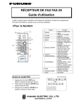 RÉCEPTEUR DE FAX FAX-30 Guide d`utilisation