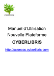 Manuel d`Utilisation Nouvelle Plateforme CYBERLIBRIS