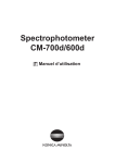 Spectrophotometer CM-700d/600d