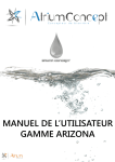 MANUEL DE L`UTILISATEUR GAMME ARIZONA