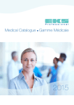 Medical Catalogue Gamme Médicale