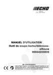 MANUEL D`UTILISATION Outil de coupe-herbe/d&eacute;brouss