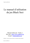 Le manuel Black Sect