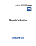 Logiciel MESURgauge Manuel d`utilisation - Mark-10