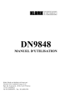 dn9848 manuel d`utilisation