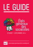 29 août - 6 décembre 2014 - États généraux du Parti Socialiste