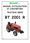 manuel d`utilisation et d`entretien tracteur serie