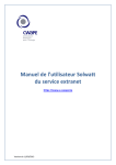 Manuel de l`utilisateur Solwatt du service extranet