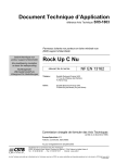 Document Technique d`Application Rock Up C Nu