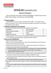SEFRAM 9861 Humidim&egrave;tre &agrave; LED Manuel d`utilisation