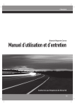Manuel d`utilisation et d`entretien