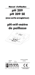 pH 209 pH 209 SE pH-mV-mètre de paillasse