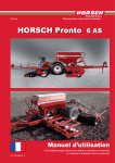 Pronto 6 AS - Home. Horsch Maschinen GmbH