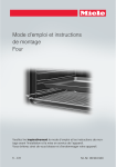 Mode d`emploi et instructions de montage Four