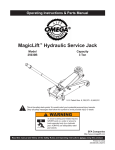 MagicLift™ Hydraulic Service Jack Model 25030B