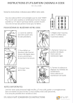 INSTRUCTIONS D`UTILISATION CADENAS A CODE