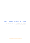 W4 Connectors for Java - Manuel d`utilisation