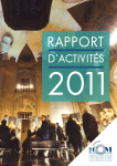 Rapport d`activités 2011 de l`ICOM