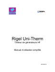 Rigel Uni-Therm manuel simplifi&eacute;