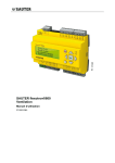 SAUTER flexotron®800 Ventilation Manuel d`utilisation