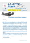 News : Lettre d`info du Cessna Bobcat.