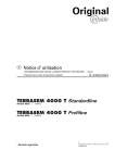 Notice d` utilisation TERRASEM 4000 T Standardline TERRASEM