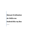 Manuel d`utilisation de VidOn.me Android Blu