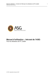 Manuel d`utilisation &ndash; Intranet de l`ASG