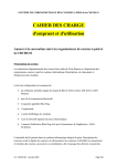 Cahier des charges d`emprunt et d`utilisation