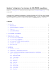 Guide d`utilisation d`un lecteur de CD-ROM sous Linux