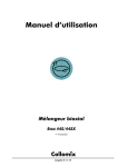 Manuel d`utilisation