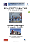 bulletin d`information - Comité régional : LANGUEDOC