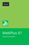 Guide d`utilisation de WebPlus X7