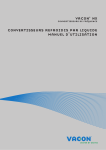 vacon nx convertisseurs refroidis par liquide manuel d`utilisation