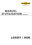 Manuel d`utilisation Loady / HUK