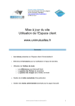 Manuel d`utilisation