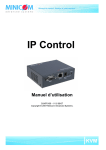 Minicom - IP Control Manuel d`utilisation V1.6