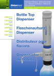 Electrophoresis Units Bottle Top Dispenser
