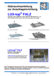 Gebrauchsanleitung FALZ - LUX-top ®