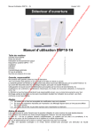 Manuel d`utilisation DSP10-1H Détecteur d`ouverture
