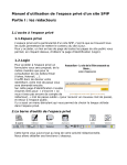 Manuel d`utilisation de l`espace privé d`un site SPIP Partie I : les
