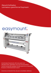 Manuel d`utilisation Laminateurs grand format Easymount